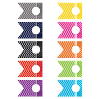 Shop Chevrons And Dots Pennants Accents - Tcr5418 By Teacher Created Resources