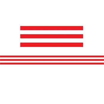 Shop Red & White Stripes Straight Border Trim - Tcr5489 By Teacher Created Resources