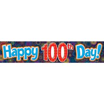 Shop Fireworks Happy 100Th Day Banner - Tcr5516 By Teacher Created Resources
