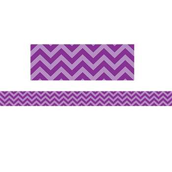 Shop Purple Chevron Straight Border Trim - Tcr5540 By Teacher Created Resources