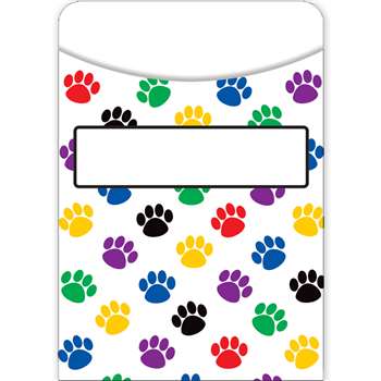 Paw Prints Library Pockets, TCR5550