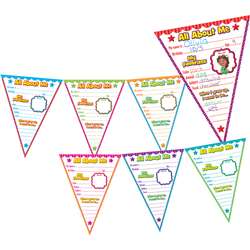 All About Me Pennants Bulletin Board, TCR5578
