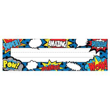 Superhero Flat Name Plates, TCR5588