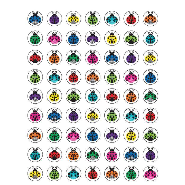 Colorful Ladybugs Mini Stickers, TCR5604
