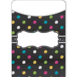 Chalkboard Brights Library Pockets, TCR5657