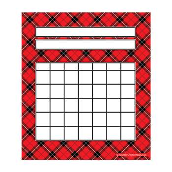 Red Plaid Incentive Charts Pack, TCR5696