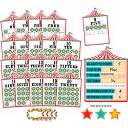 Carnival Numbers 0-20 Bulletin Board Set 6 Pnls, TCR5710