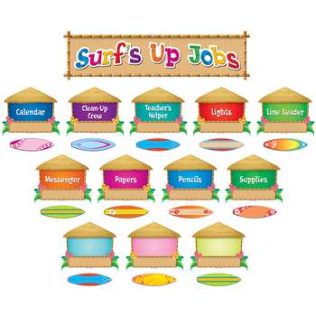 Surfs Up Jobs Mini Bulletin Board Set, TCR5786