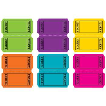 Bright Colors Tickets Mini Accents, TCR5794