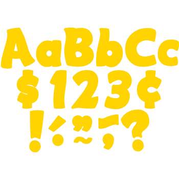 Yellow Gold Funtastic 4 &quot; Letters Combo Pack, TCR5818
