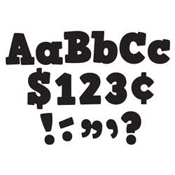 Black Bold Block 4 &quot; Letters Combo Pack, TCR5822