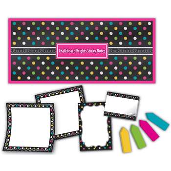 Chalkboard Brights Sticky Notes, TCR5833