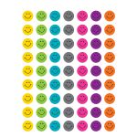 Bright Happy Faces Mini Stickers, TCR5839