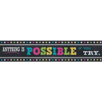Chalkboard Brights Anything Is Possible Banner, TCR5840