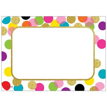 Confetti Name Tags Labels, TCR5885