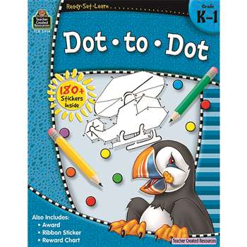 Ready Set Learn Dot To Dot Gr K-1 By Teacher Created Resources