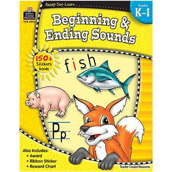 Ready Set Learn Beginning & Ending Sounds Gr K-1 By Teacher Created Resources