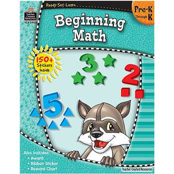 Ready Set Learn Beginning Math Grade Pk-K By Teacher Created Resources