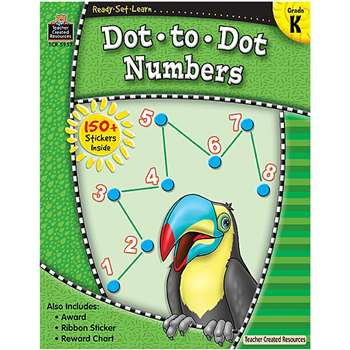 Ready Set Learn Dot To Dot Numbers By Teacher Created Resources