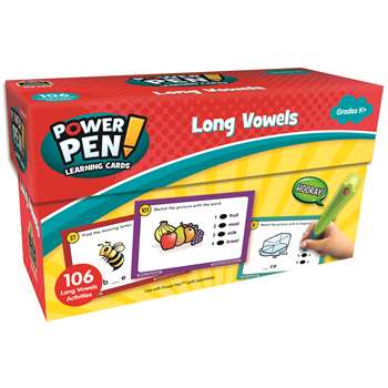 Power Pen Learning Cards Long Vowels, TCR6102