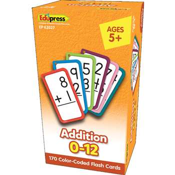 ADDITION FLASH CARDS ALL FACTS 0-12 - TCR62027