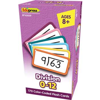 DIVISION FLASH CARDS ALL FACTS 0-12 - TCR62030