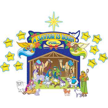 Nativity Scene Bulletin Board Set By Teacher Created Resources