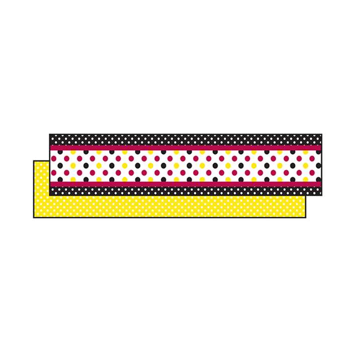 Black Yellow Dot Ribbon Runners, TCR73251