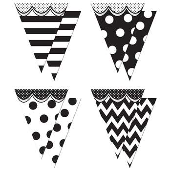 Shop Pennants With Pizzazz Big Bold Black & White - Tcr74775 By Teacher Created Resources