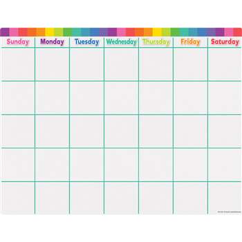 Colorful Calendar Write-On/Wipe-Off, TCR7494