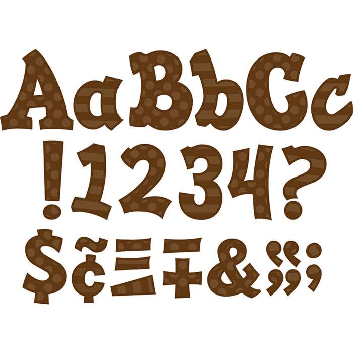 Brown 5&quot; Sassy Font, TCR75263