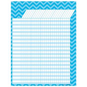 Shop Aqua Chevron Incentive Chart - Tcr7582 By Teacher Created Resources