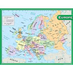 Europe Map Chart 17X22 By Teacher Created Resources