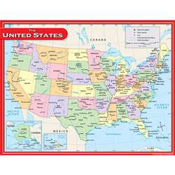 Us Map Chart 17X22 By Teacher Created Resources