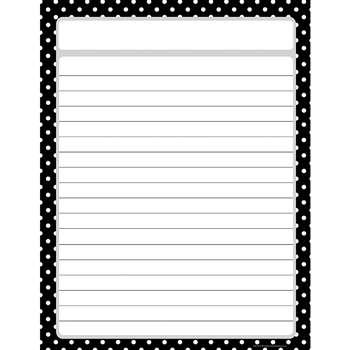 Black Polka Dots Chart By Teacher Created Resources