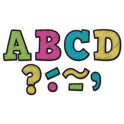 Chalkboard Brights Bold Block 4 Letters Combo Pack - TCR5617