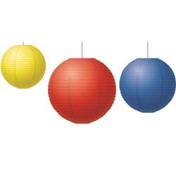 Red Yellow & Blue Paper Lanterns, TCR77230