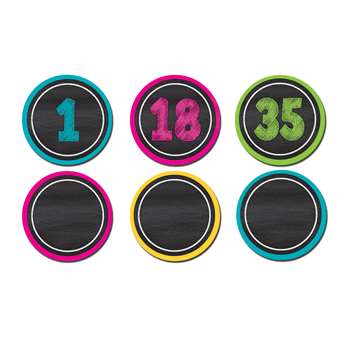 Chalkboard Brights Numbers Magnetic Accents, TCR77280