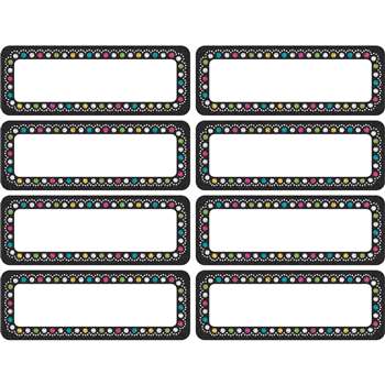 Chalkboard Brights Mini Labels Clingy Thingies, TCR77319