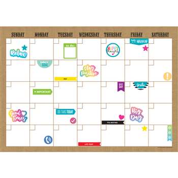 Clingy Thingies Calendar Set Burlap, TCR77350