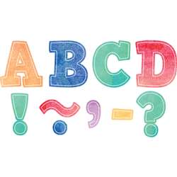 Bold Block 3&quot; Magnetic Letters Watercolor, TCR77360