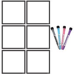 BLK/WHT DRY-ERASE MAG SQUARE NOTES - TCR77408