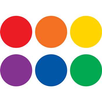 Colorful Circles Vinyl Floor Markrs Spot On, TCR77544