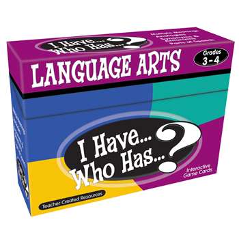 I Have Who Has Language Arts Games Gr 3-4 By Teacher Created Resources