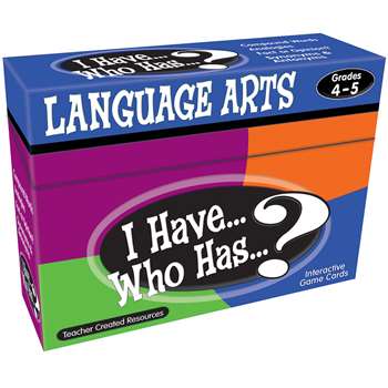I Have Who Has Language Arts Gr 4-5 By Teacher Created Resources
