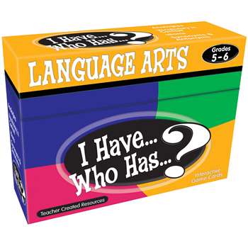 I Have Who Has Language Arts Gr 5-6 By Teacher Created Resources