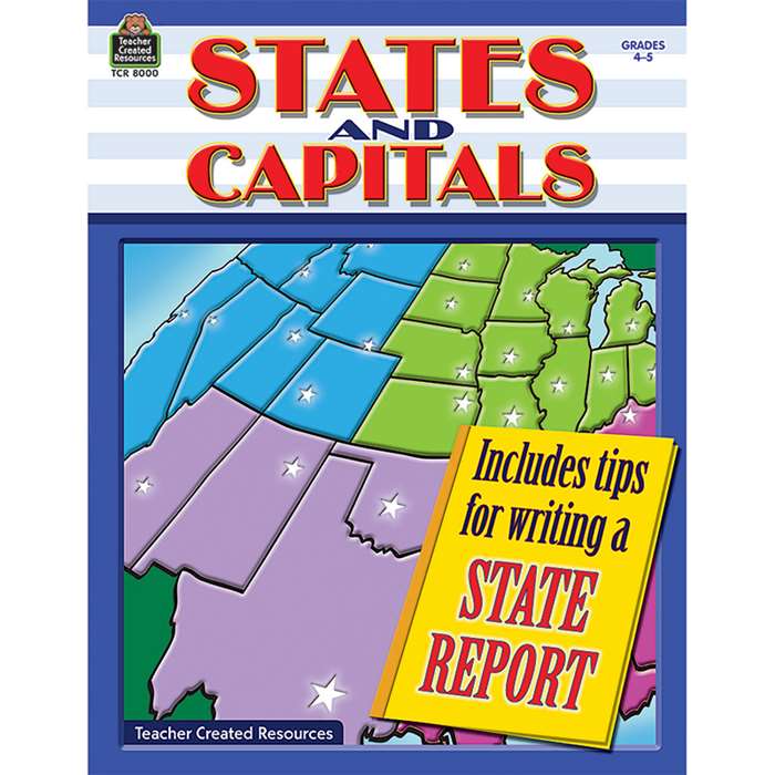 States And Capitals Gr 4-5 By Teacher Created Resources
