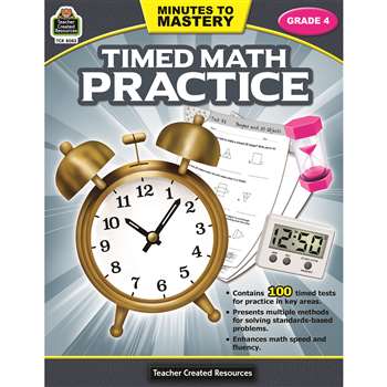 Minutes To Mastery Timed Math Gr 4 Practice, TCR8083