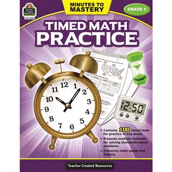 Minutes To Mastery Timed Math Gr 5 Practice, TCR8084