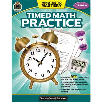 Minutes To Mastery Timed Math Gr 6 Practice, TCR8085